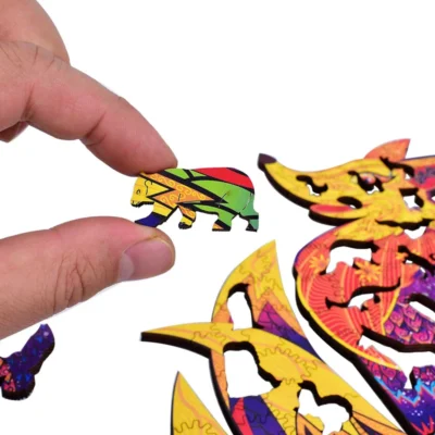 Nine Tailed Fox - 3d animal puzzles animal model