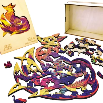 Nine Tailed Fox - 3d animal puzzles animal model