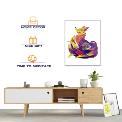 Nine Tailed Fox - 3d animal puzzles animal model