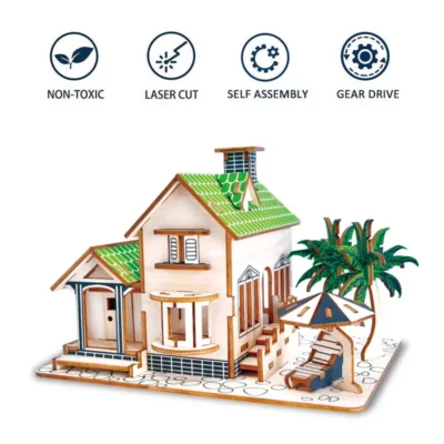 Ocean View Villa - 3d house puzzle architecture model