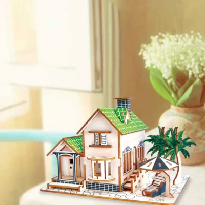 Ocean View Villa - 3d house puzzle architecture model