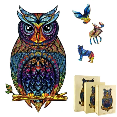 Owl - 3d owl jigsaw puzzle animal model