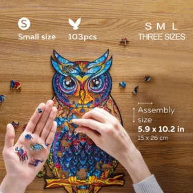 Owl - 3d owl jigsaw puzzle animal model