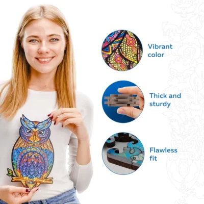 Owl - 3d owl jigsaw puzzle animal model