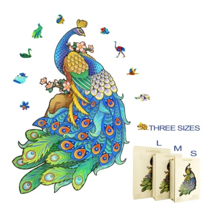 Peacock - 3d animal puzzle animal model