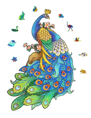 Peacock - 3d animal puzzle animal model
