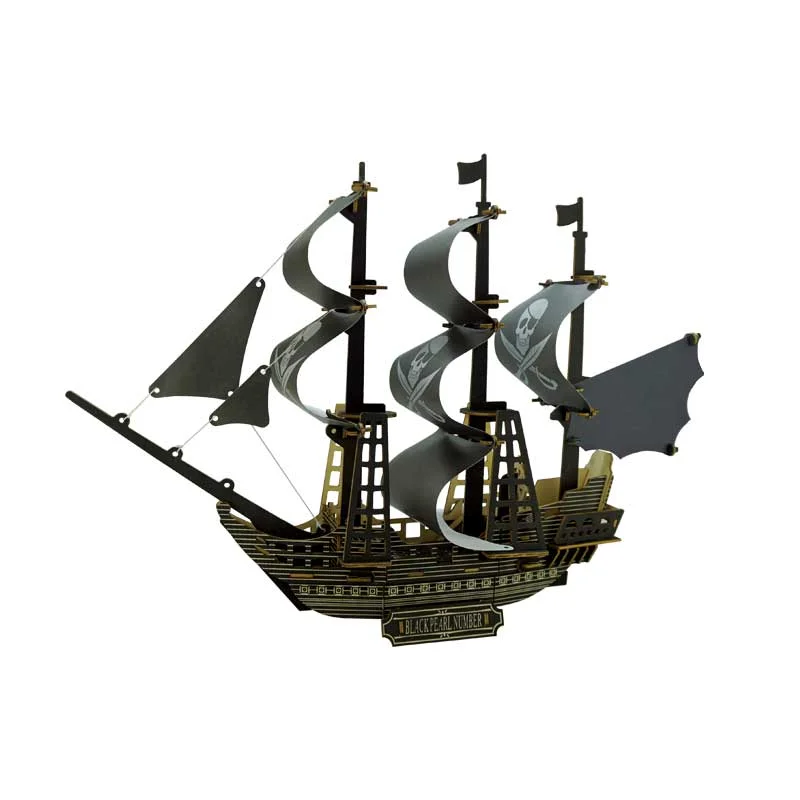 Pirates of the Caribbean - wooden puzzle 3d ship model