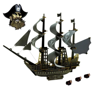 Pirates of the Caribbean - wooden puzzle 3d ship model