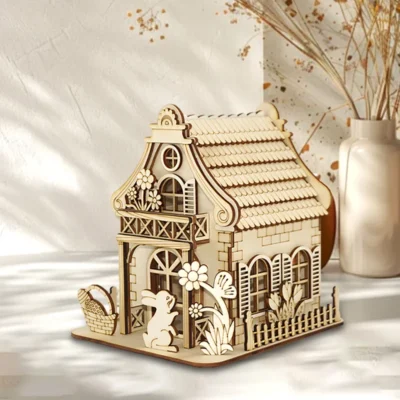 Rabbit Hutch - 3d wood puzzle animal model