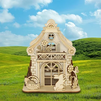 Rabbit Hutch - 3d wood puzzle animal model