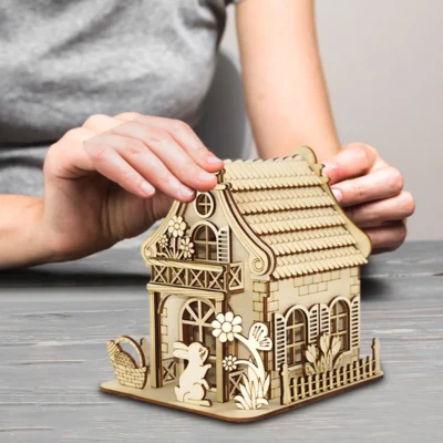 Rabbit Hutch - 3d wood puzzle animal model
