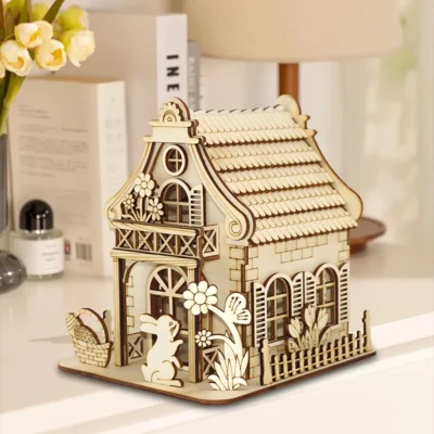 Rabbit Hutch - 3d wood puzzle animal model