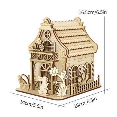 Rabbit Hutch - 3d wood puzzle animal model