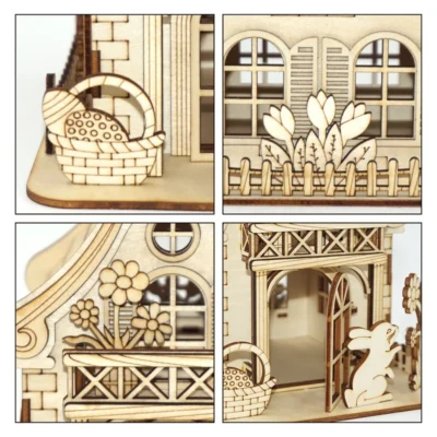 Rabbit Hutch - 3d wood puzzle animal model