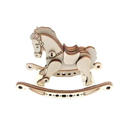 Rocking Horse - 3d wooden puzzle model animal model
