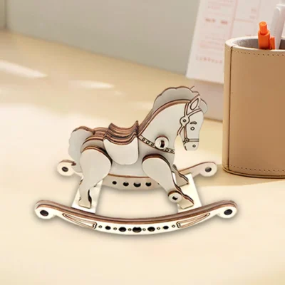 Rocking Horse - 3d wooden puzzle model animal model