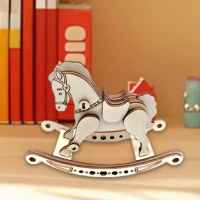 Rocking Horse - 3d wooden puzzle model animal model