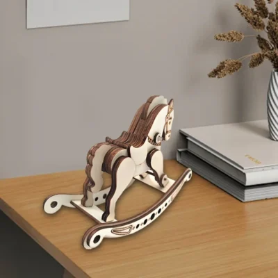 Rocking Horse - 3d wooden puzzle model animal model