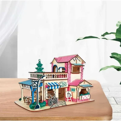Romantic Café - 3d puzzle buildings architecture model