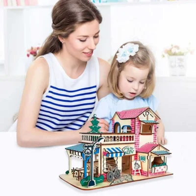 Romantic Café - 3d puzzle buildings architecture model