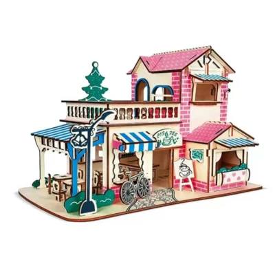 Romantic Café - 3d puzzle buildings architecture model