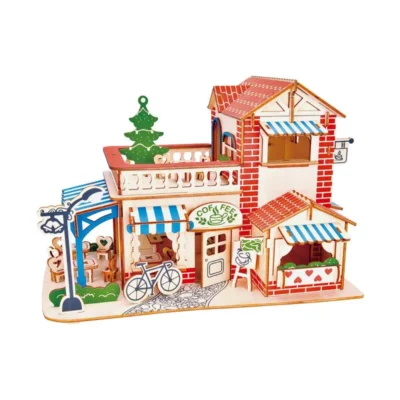 Romantic Café - 3d puzzle buildings architecture model