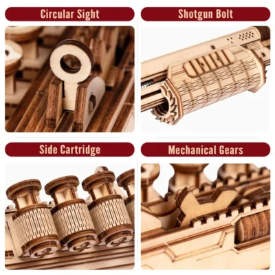 Shotgun - 3d gun puzzles mechanical model