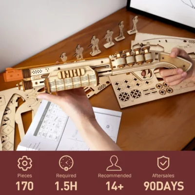Shotgun - 3d gun puzzles mechanical model