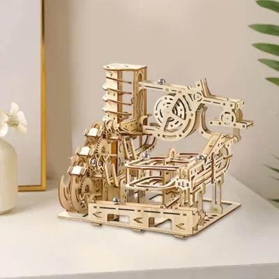 Spiral Lifting Platform - wood best 3d puzzles mechanical model