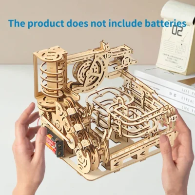 Spiral Lifting Platform - wood best 3d puzzles mechanical model