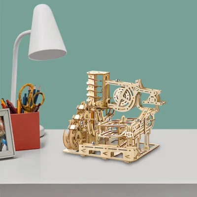 Spiral Lifting Platform - wood best 3d puzzles mechanical model