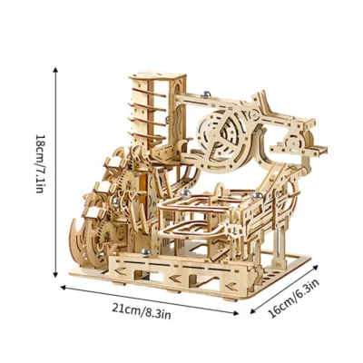 Spiral Lifting Platform - wood best 3d puzzles mechanical model