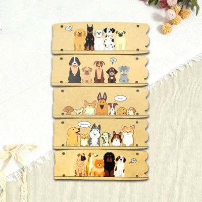 Tag-Wearing Puppy - 3d wooden dog puzzle animal model