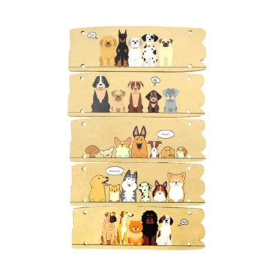 Tag-Wearing Puppy - 3d wooden dog puzzle animal model