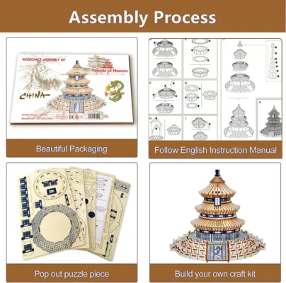 Temple of Heaven - architecture 3d puzzle architecture model