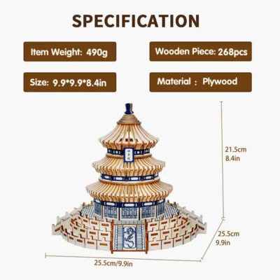 Temple of Heaven - architecture 3d puzzle architecture model