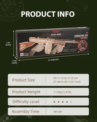Thompson SMG - 3d wooden owl puzzle mechanical model