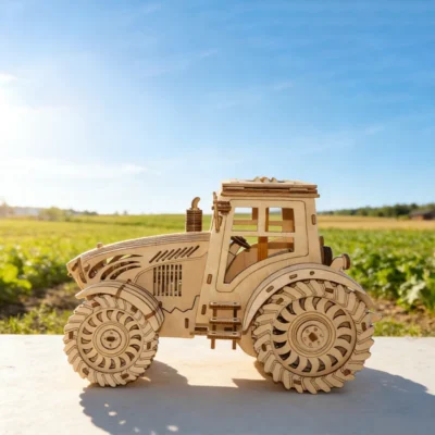 Tractor Head - 3d wooden tractor puzzle vehicle model