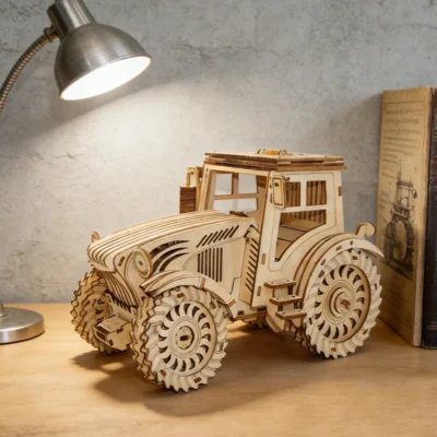 Tractor Head - 3d wooden tractor puzzle vehicle model