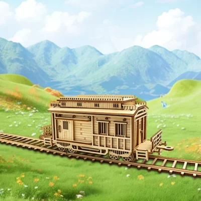 Train Carriage - train puzzle 3d vehicle model