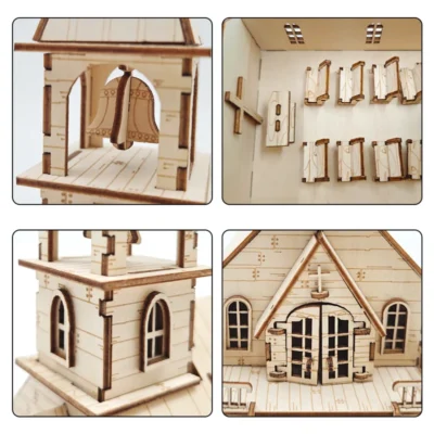 Wilderness Temple - 3d architecture puzzles architecture model
