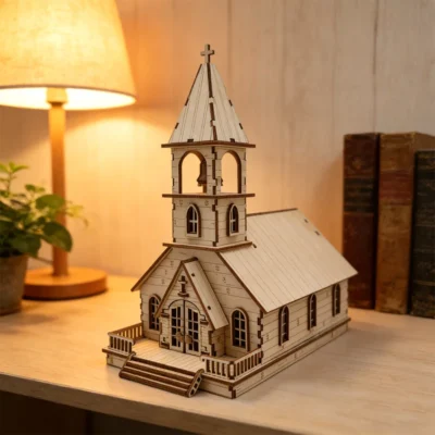 Wilderness Temple - 3d architecture puzzles architecture model