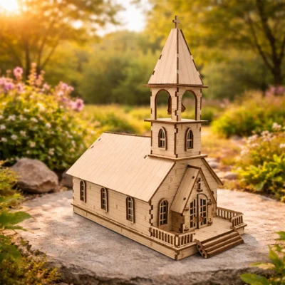 Wilderness Temple - 3d architecture puzzles architecture model