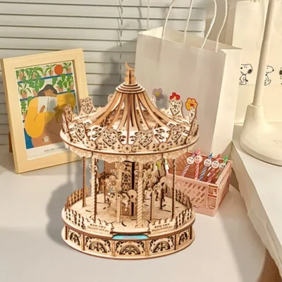Carousel - 3d carousel puzzle mechanical model