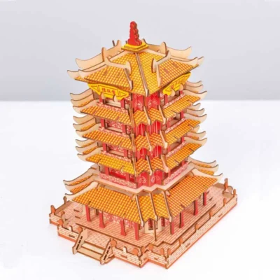 Yellow Crane Tower - astronomy tower 3d puzzle architecture model