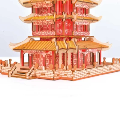 Yellow Crane Tower - astronomy tower 3d puzzle architecture model