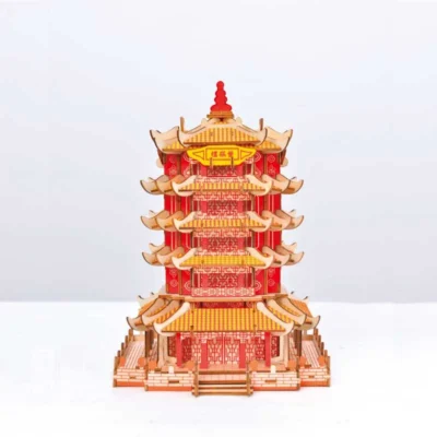 Yellow Crane Tower - astronomy tower 3d puzzle architecture model
