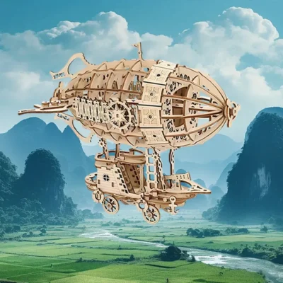 Airship - 3d puzzle aircraft carrier vehicle model