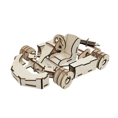 Go-Kart - wood 3d puzzle vehicle model