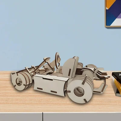 Go-Kart - wood 3d puzzle vehicle model